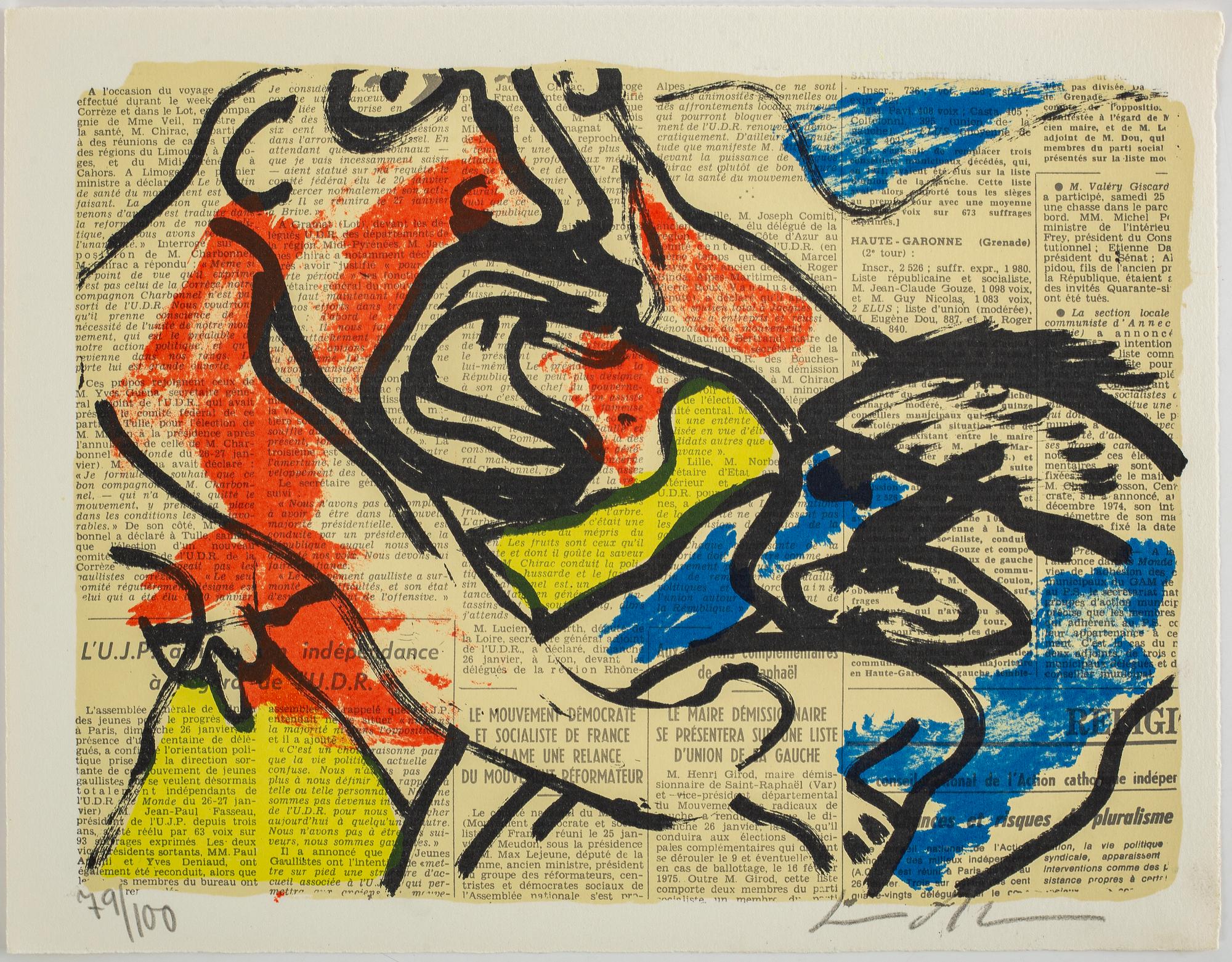 BENGT LINDSTRÖM, portfolio with 15 litographs in colour. Signed and numbered 79/100.