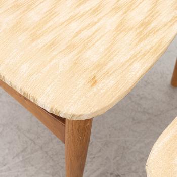 A set of four chairs, Scandinavia, 1950s/60s.