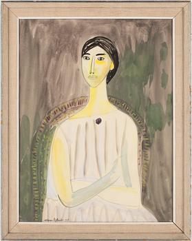 Waldemar Sjölander · WALDEMAR SJÖLANDER, gouache, signerad och daterad 1960.