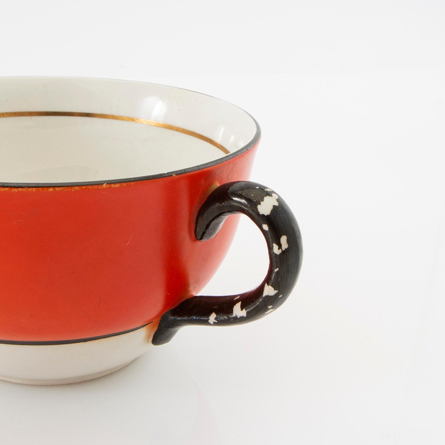 Helmer Ringström service 36 pcs "Carnival" for Gefle/Uppsala Ekeby 1940s porcelain.