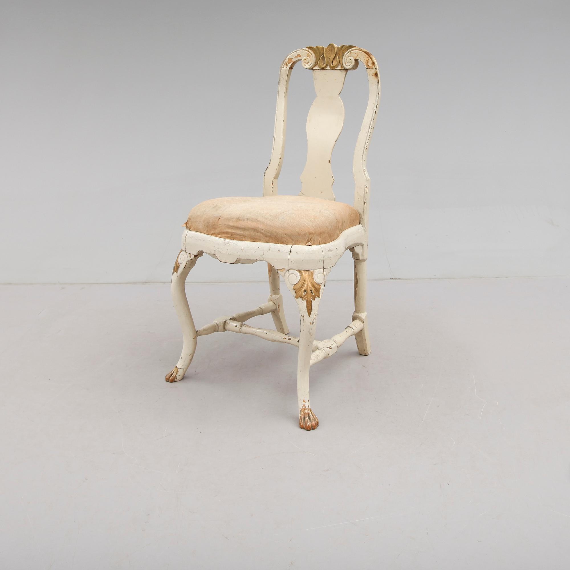 STOL, senbarock, 1700-tal.