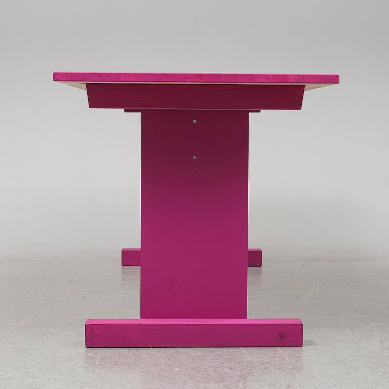 FREDRIK PAULSEN, a table executed for the Design bar "Fredriks Fun Fair" at the Stockholm Furniture and Light Fair, 2020.