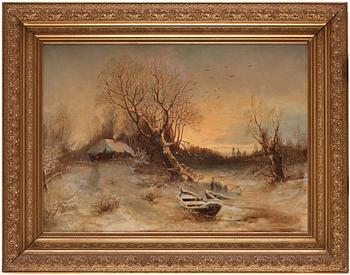 Julius von Klever, In the manner of, Winter Landscape.