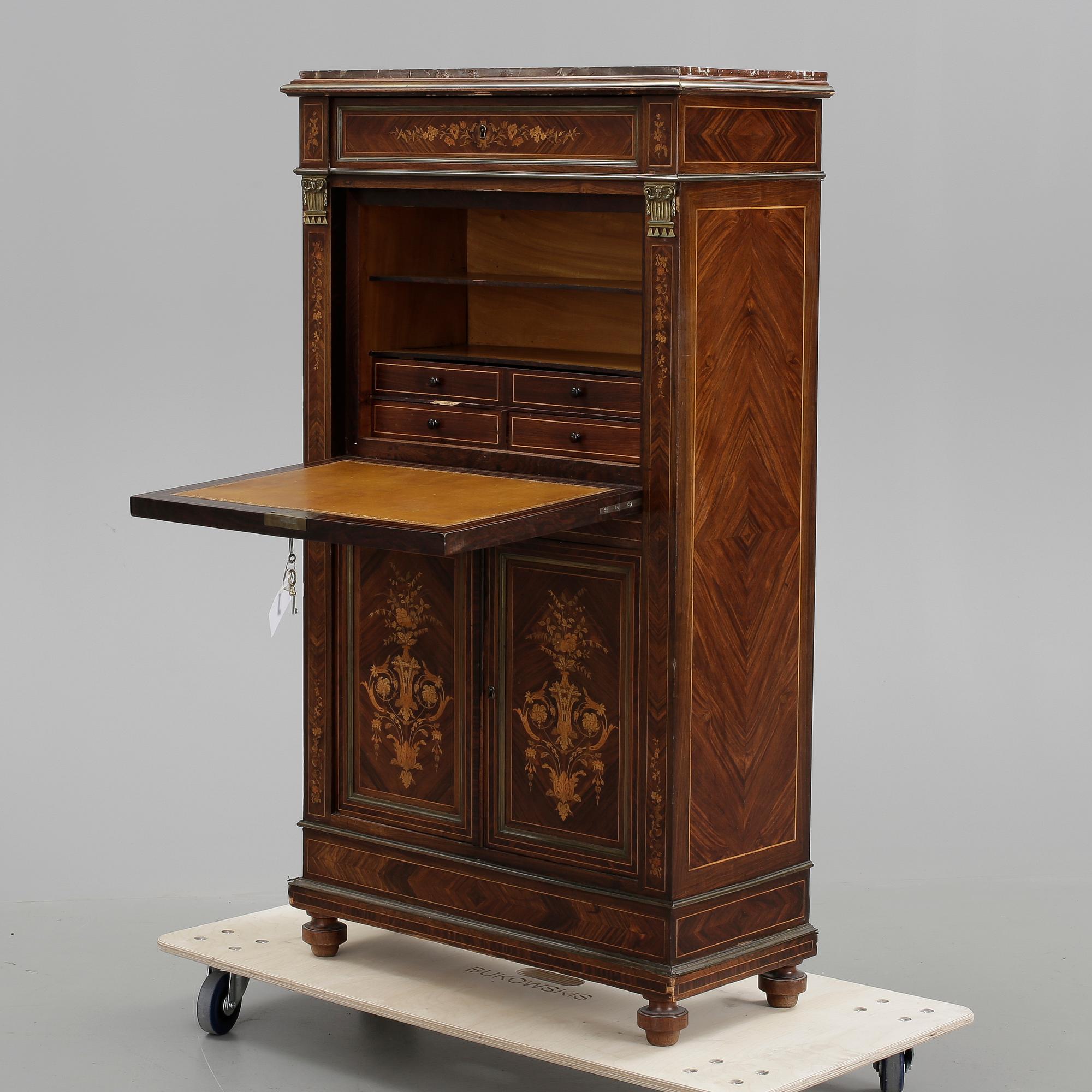 SEKRETÄR, empirestil, 1900-talets mitt.