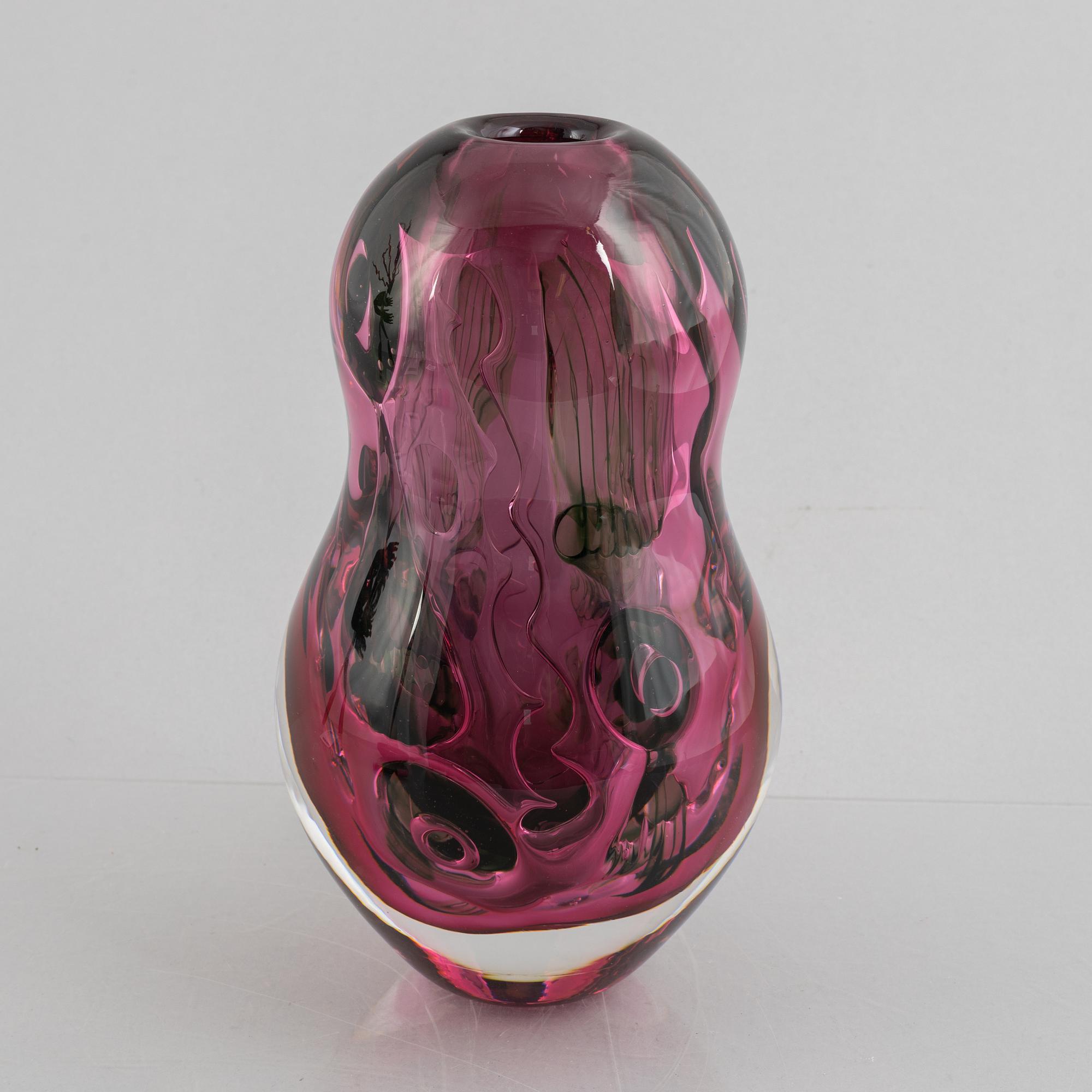 Heléne Krantz, vas, graal, unik, Orrefors, 2003.