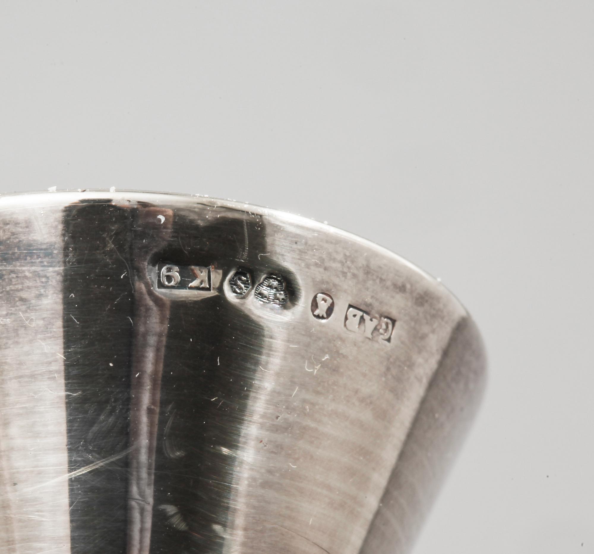 LJUSSTAKAR, 2 par, silver, Sverige, 1900-talets andra hälft.