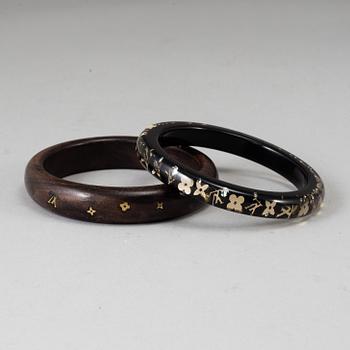 LOUIS VUITTON, two bangles.