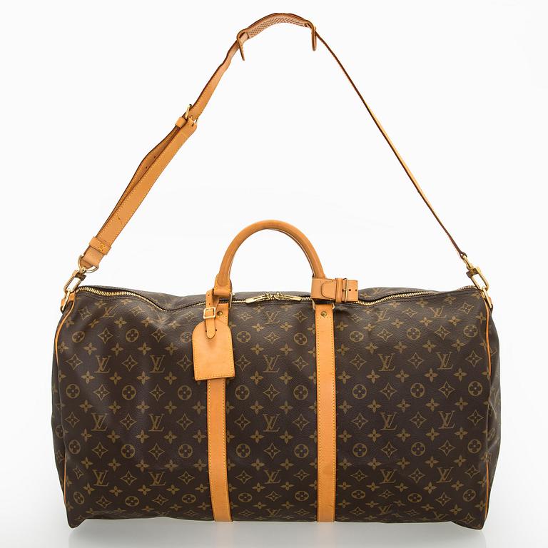 Louis Vuitton, a Monogram Canvas 'Keepall 60 Bandoulière' weekend bag.