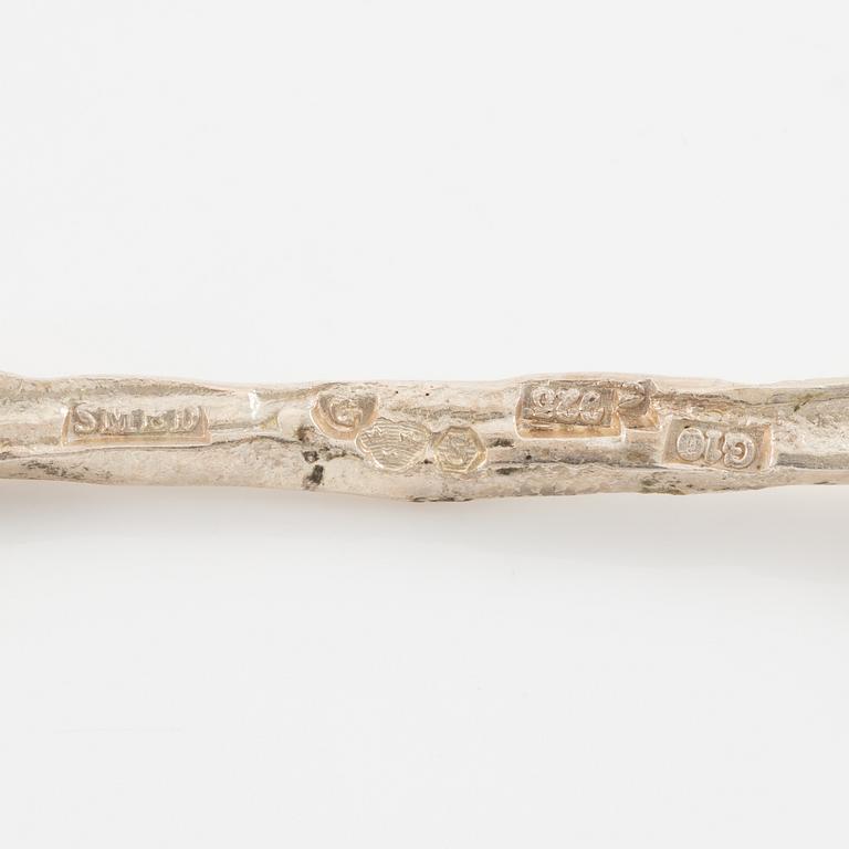 Lars Arby, a necklace and a pendant, sterling silver and silver, Gothenburg.