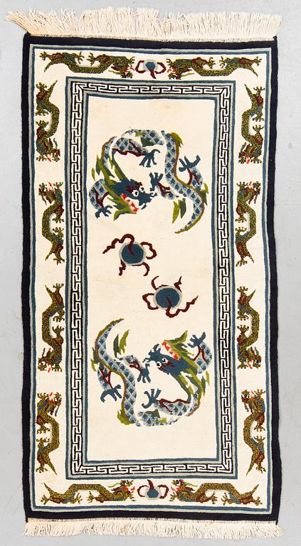 Rug, old, Tibet, ca 174 x 90 cm.