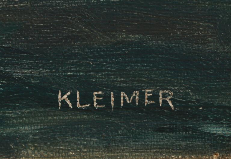 AXEL KLEIMER, olja på duk, ristad sign.