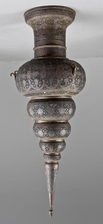 LYKTOR, 2 st, metall, mellanöstern, 1800/1900-tal.