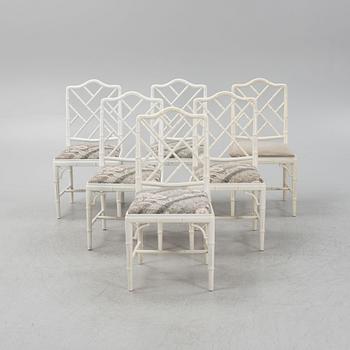 A 7-piece dining group, Miranda of Sweden, late 20th Century.