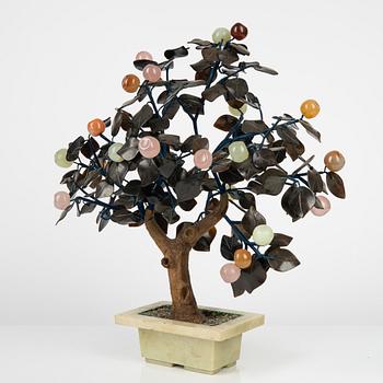 A Chinese table decoration in the shape of a tree, 20th Century.