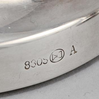 LJUSSTAKAR, ett par, silver, utländska stämplar, omkring 1900-talets mitt.