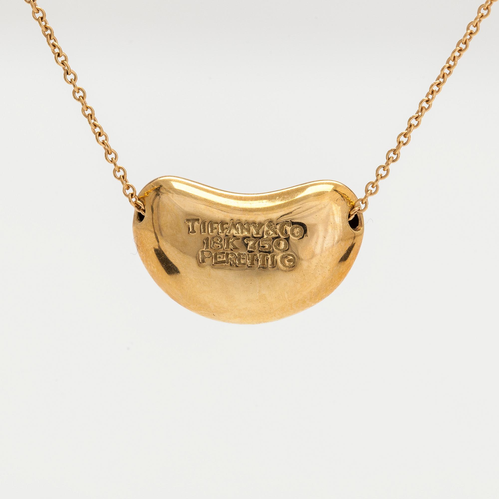 Tiffany & Co, Elsa Peretti, halsband, "Bean", 18K guld.