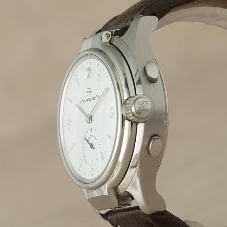 SJÖÖ SANDSTRÖM, Chronolink, Worldtimer UTC, Golf Timer, "First series of 100", wristwatch, 40 mm,