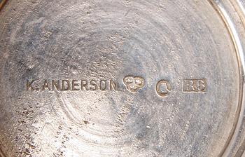 PARTI SILVER, 9 delar, bla K. Andersson, 1900-tal.