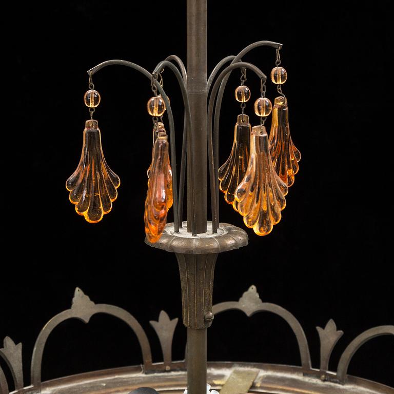 A 1920s ceiling light.