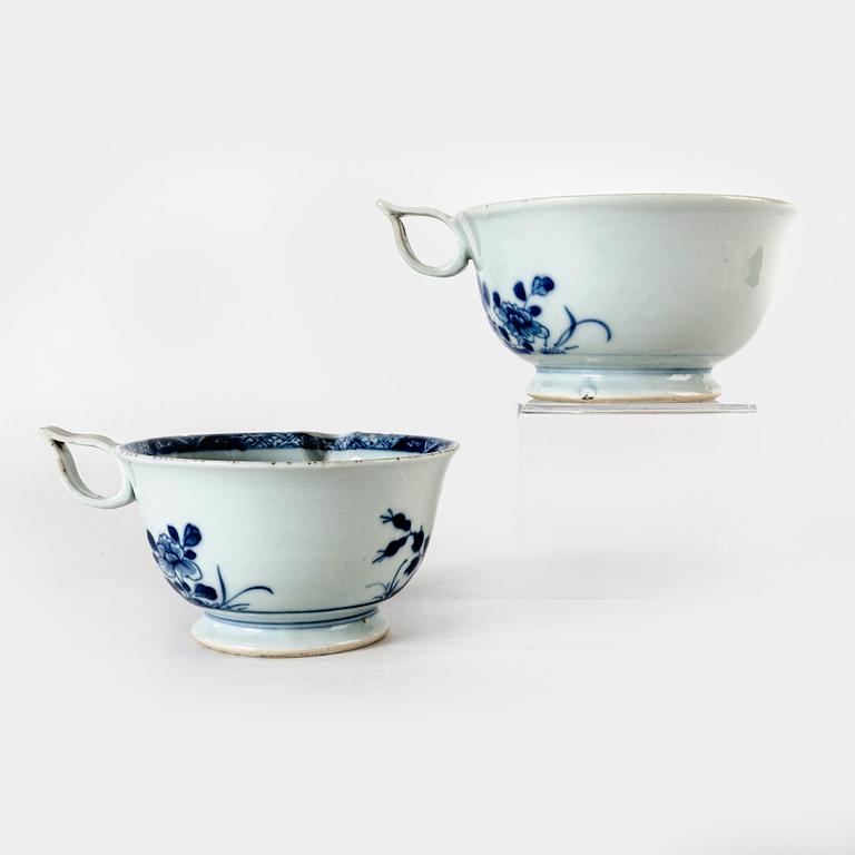 Såssnipor 2 at Kina 1800-tal porslin.