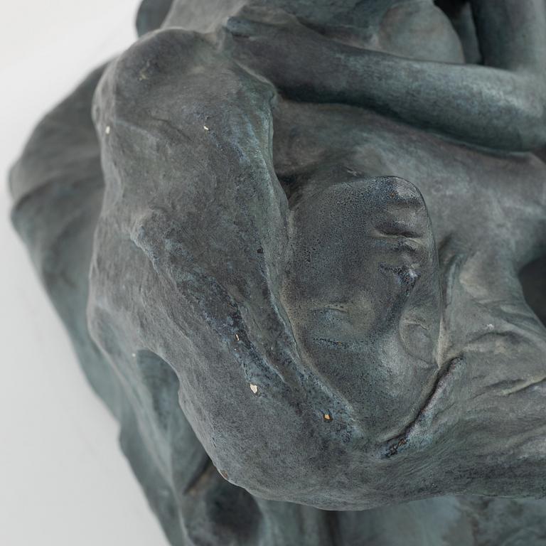 Carl Eldh, skulptur, patinerad gips.