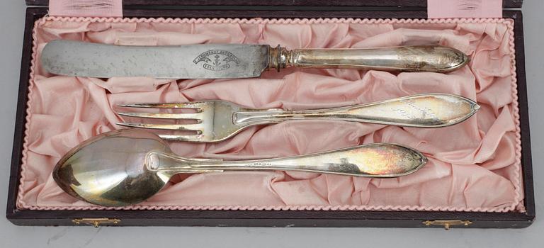 PARTI SILVER, ca 35 delar. Tot ca 430 g.