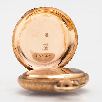 POCKET WATCHES, 2 psc, 14K gold, 32 mm and 44 mm.