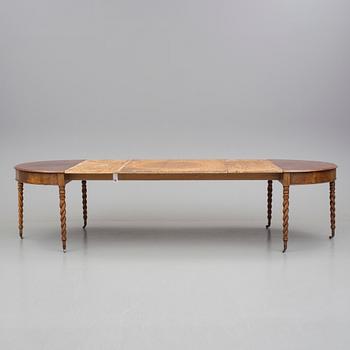 MATBORD, med 3 iläggsskivor, 1800-talets mitt.