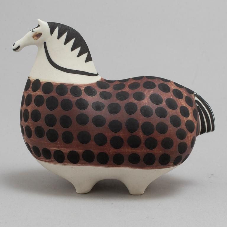 STIG LINDBERG, figurin, stengods, "Springare", Gustavsberg studio.