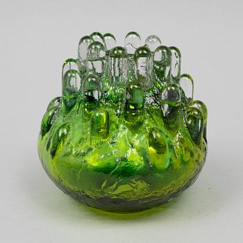 Göran Wärff, a unique 'Polar' glass sculpture/candle holder, Kosta.