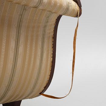 A Swedish Empire Couch, first half of the 19th Century.