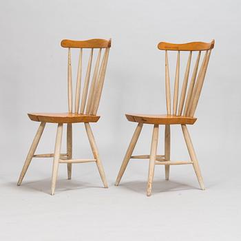 Ilmari Tapiovaara, stolar, 2 st, "Toholampi", Laukaan Puu 1960-tal.