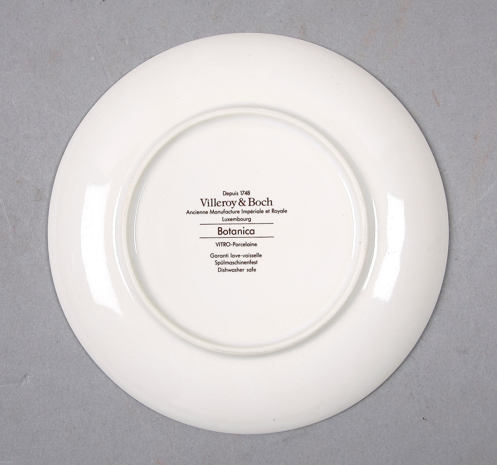 KAFFESERVIS, 17 delar, vitroporslin, "Botanica", Villeroy & Boch.