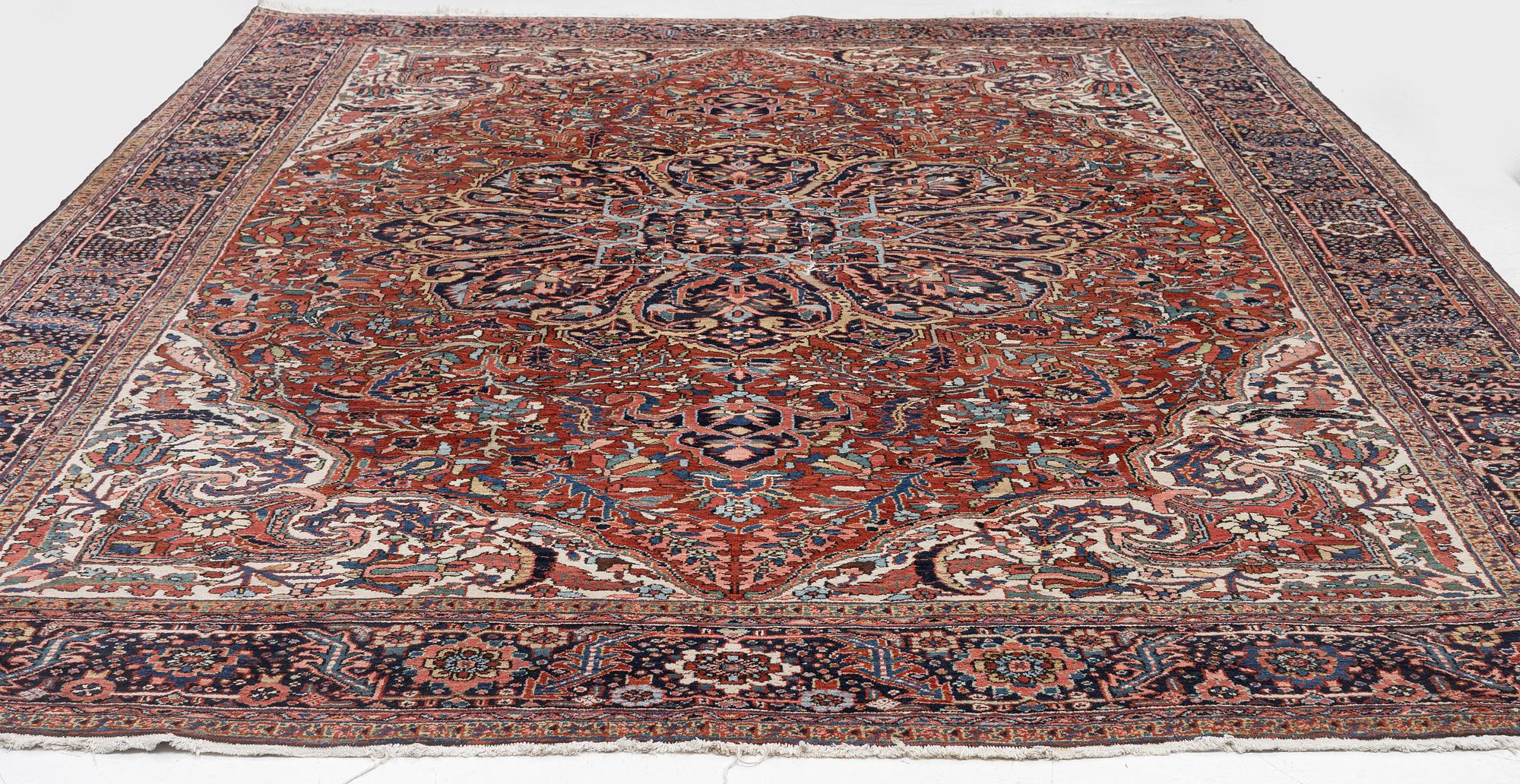 A semi-antique Ahar carpet, North west Persia, c. 410 x 300 cm.