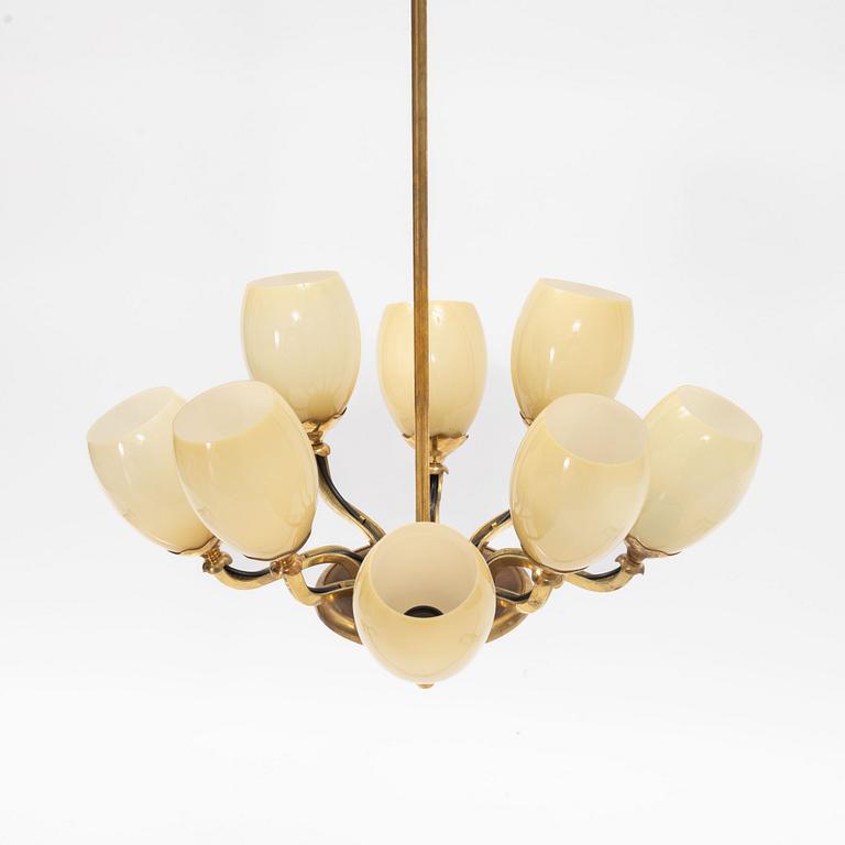 Paavo Tynell, a model 1382 ceiling lamp, Taito Oy or Idman, 1940's.
