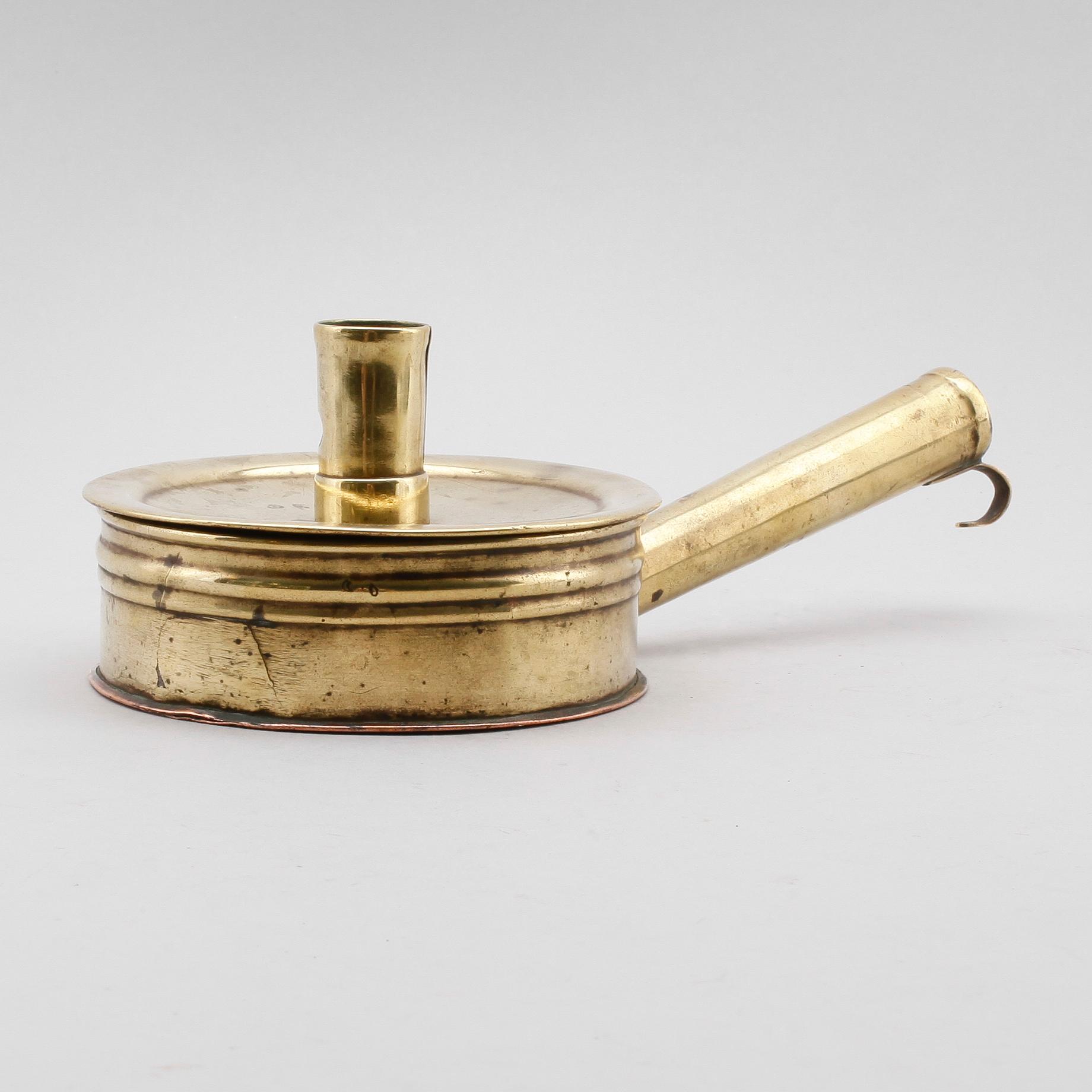 NATTLJUSSTAKE, mässing, 1700-/1800-tal.