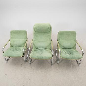 Fåtöljer 2+1 st DUX 1980/90-tal.