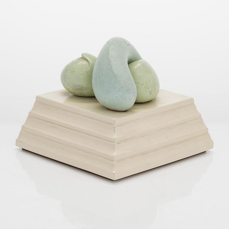 Poul Havgaard, 'Tired Lovers' sculpture, signed 1988.