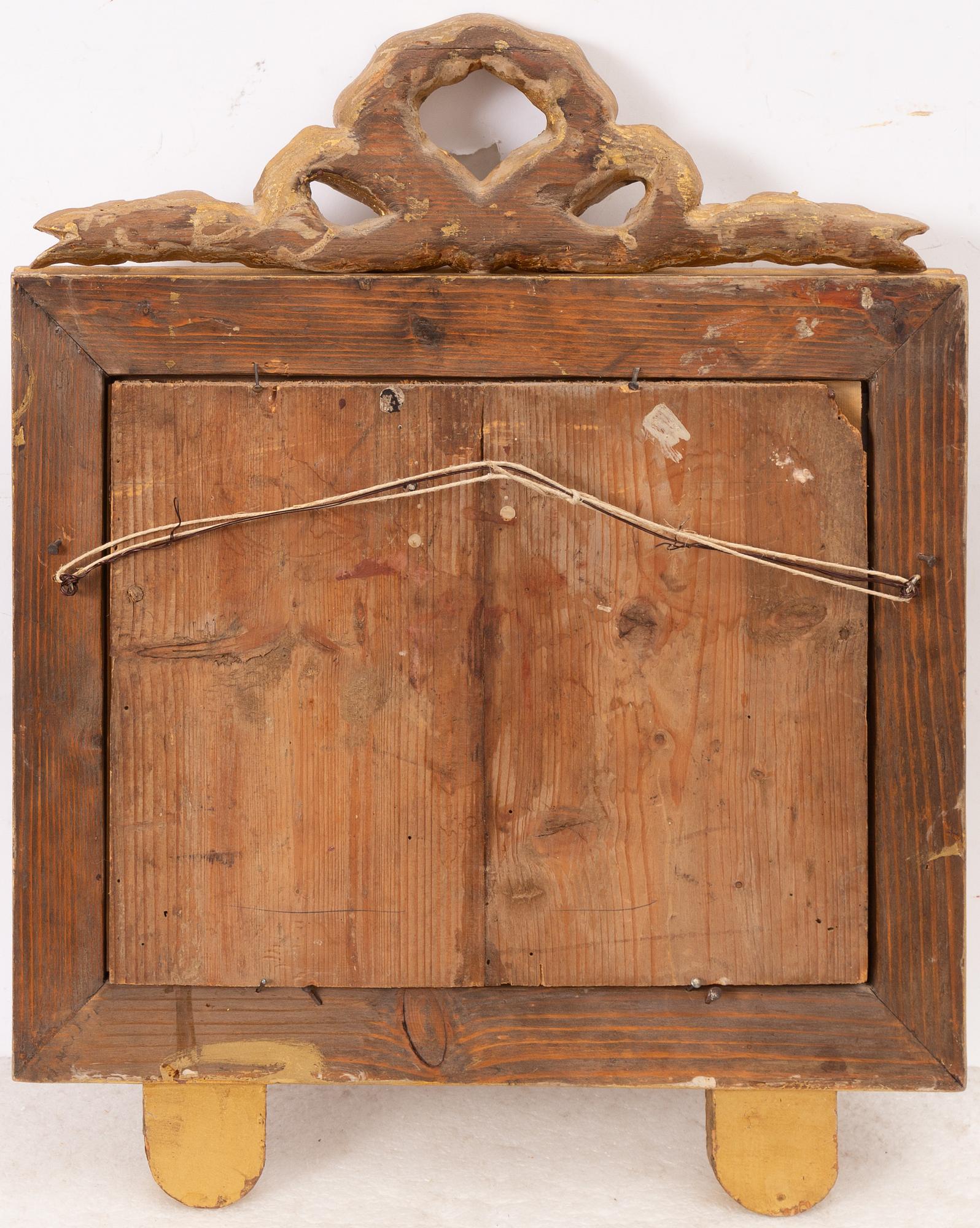 Pair of Gustavian mirror sconces, circa 1800.