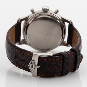 Heuer, chronograph, 36 mm.