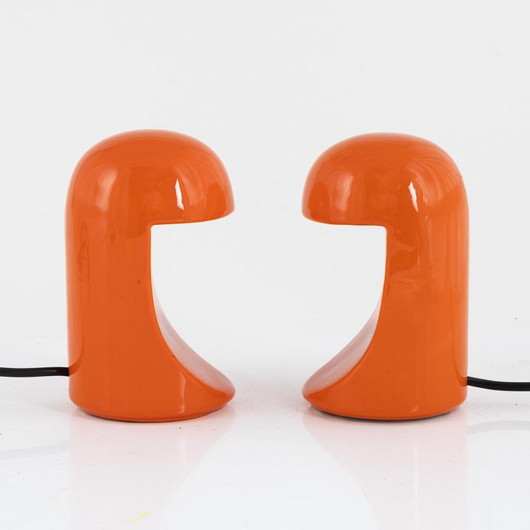 Marcello Cuneo, table lamps, a pair, model C1b Longobarda, Gabbianelli, 1966.