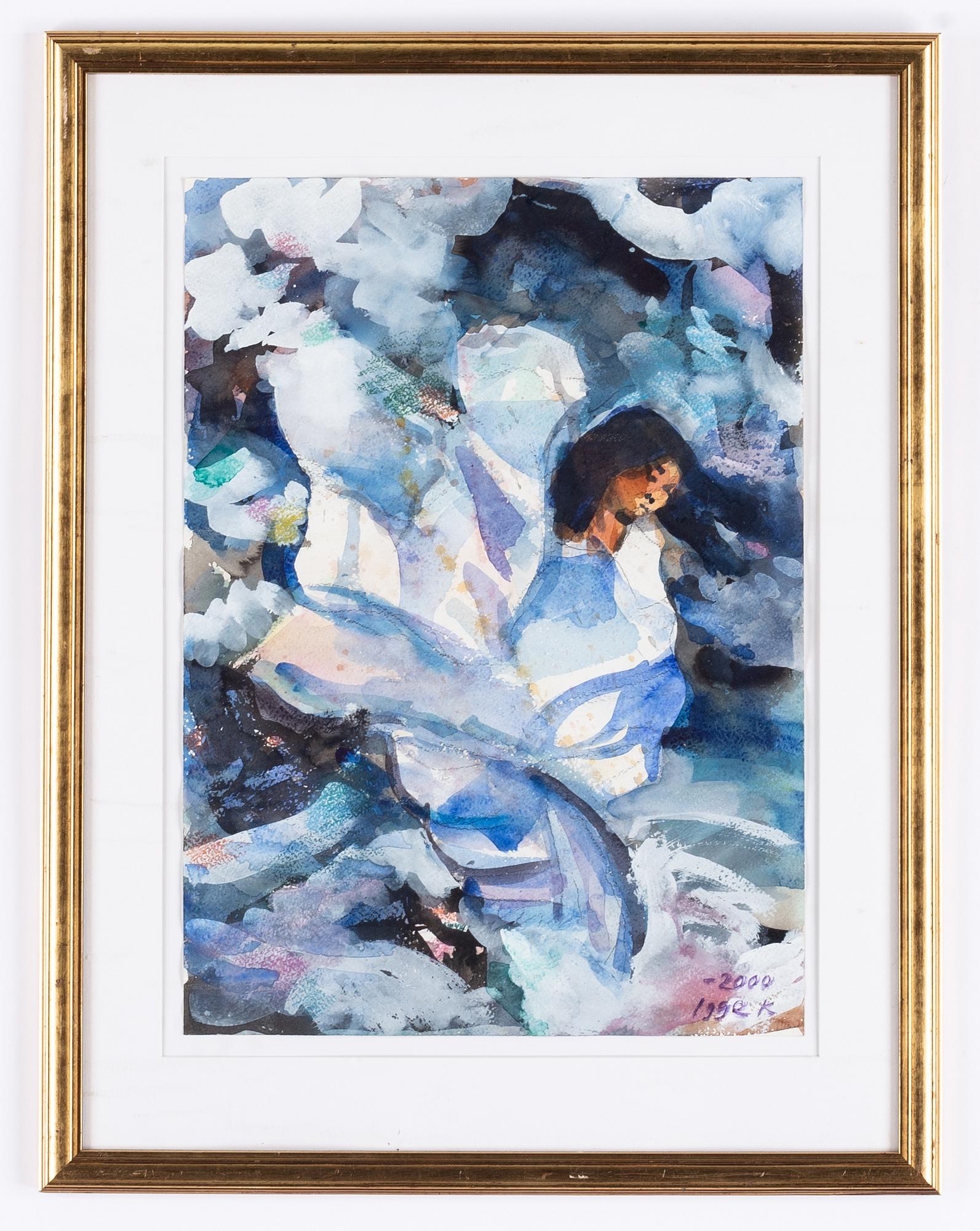 Igge Karlsson, watercolour, signed and dated 2000.