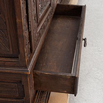 A pair of cabinets, Renaissance style, late 19th century.
