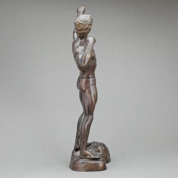 OKÄND KONSTNÄR, skulptur, patinerad brons, 1900-tal.