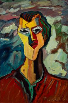 PAAVO SARELLI, oil on board, signed and dated -01.