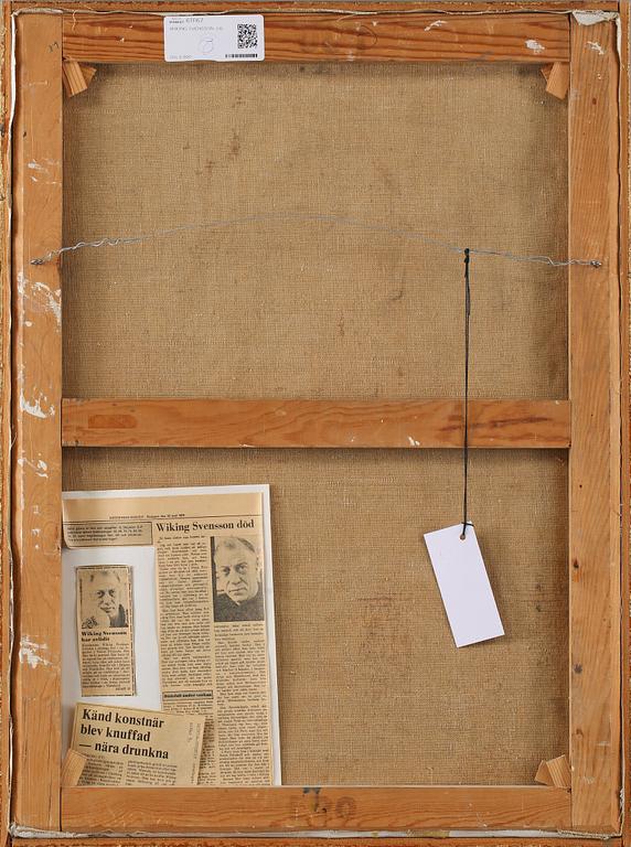 WIKING SVENSSON, olja på duk, signerad.