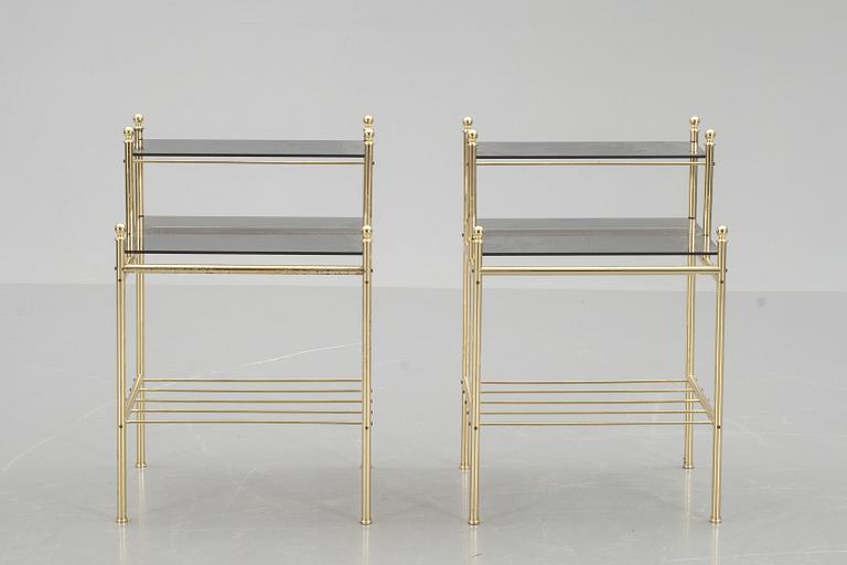 SÄNGBORD, ett par. 1900-talets slut.