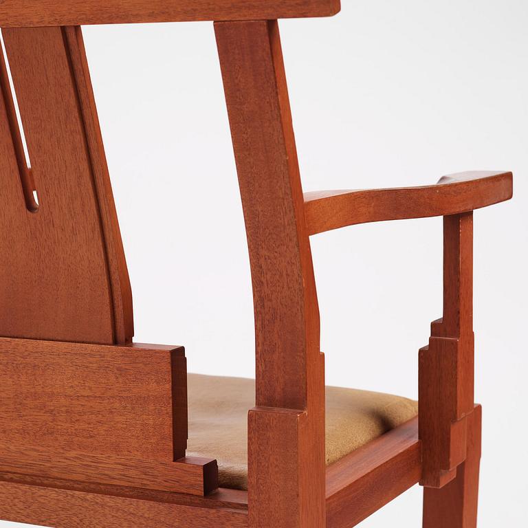 John Kandell, a set of six "Solitär" chairs, Källemo, Värnamo, post 1985.