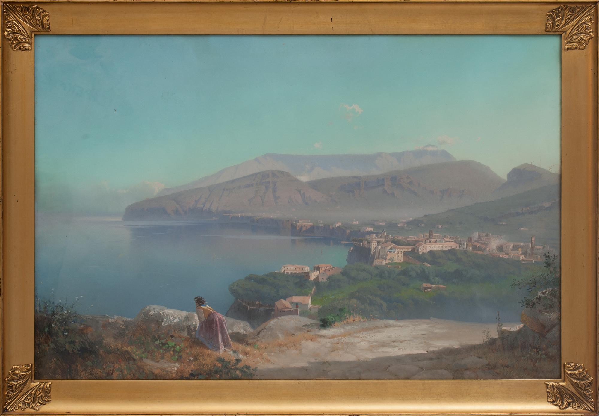 OKÄND KONSTNÄR, gouache, ej signerad. 1800-talets slut.