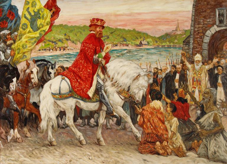 Olof Arborelius, olja på duk, signerad och daterad 1911.